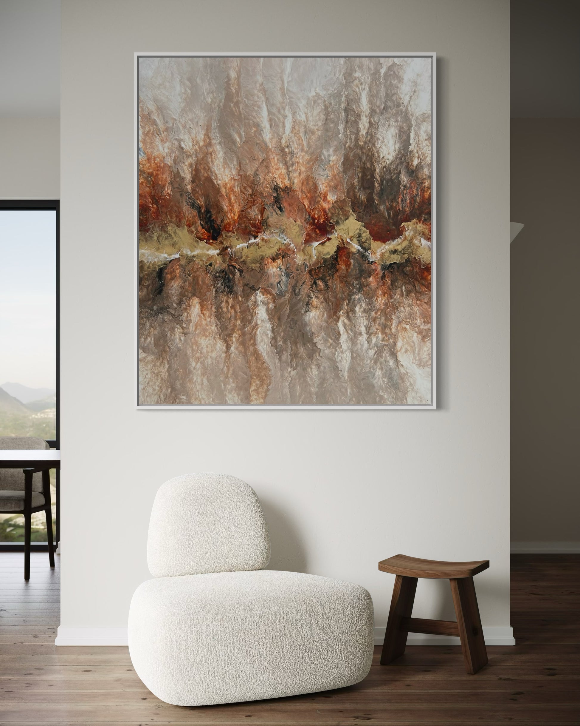 "Fiery Raw" - Canvas Print