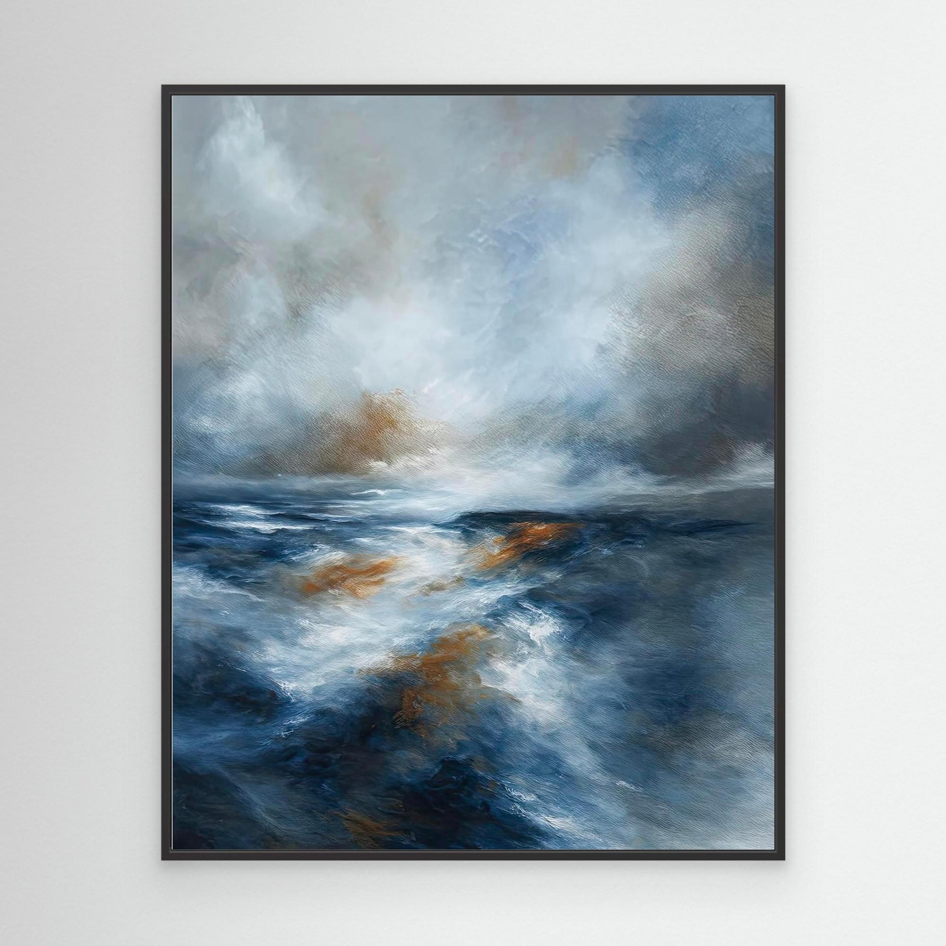 "West Ocean Blues" Canvas Print