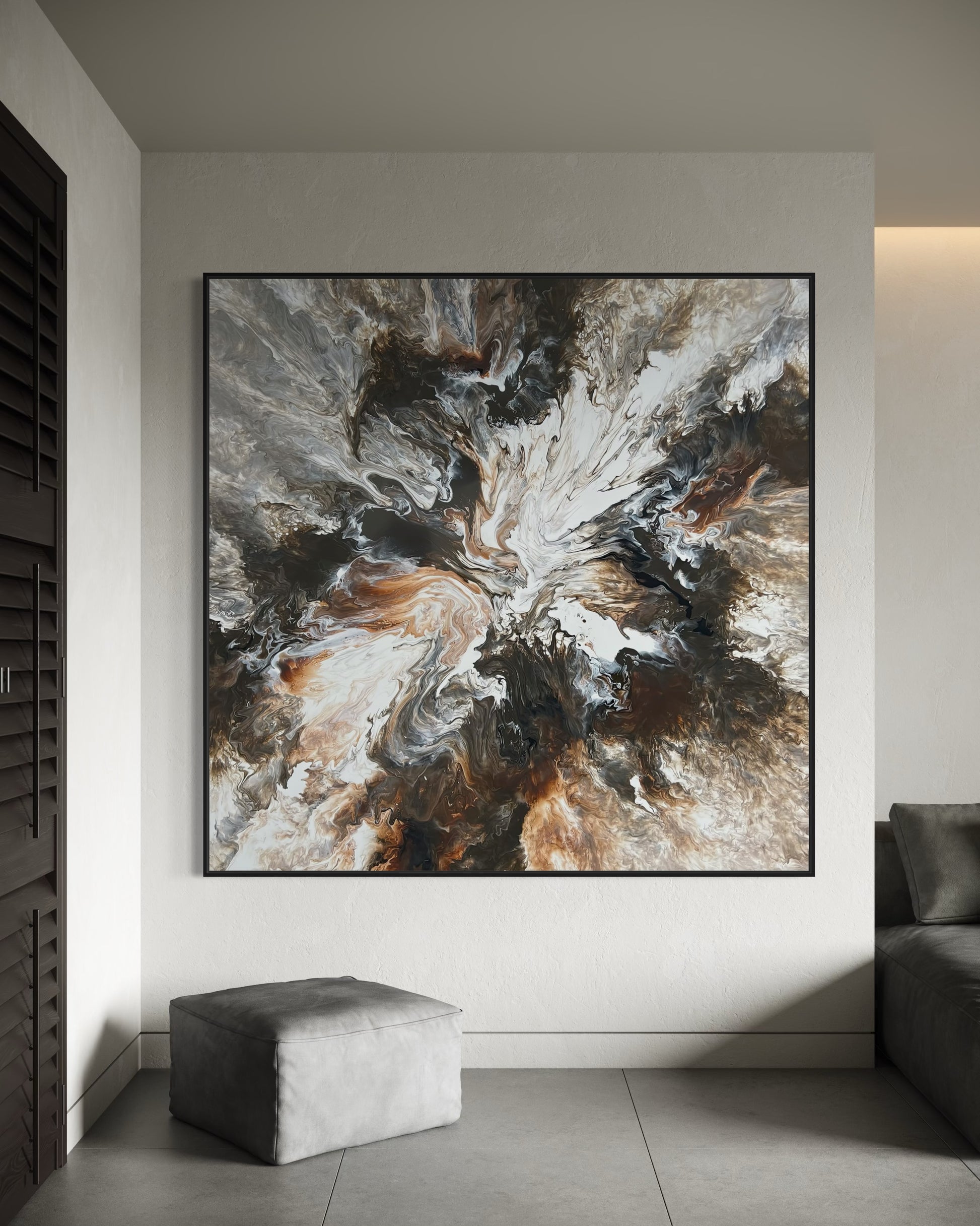 "Cappuccino Burst" - Canvas Print