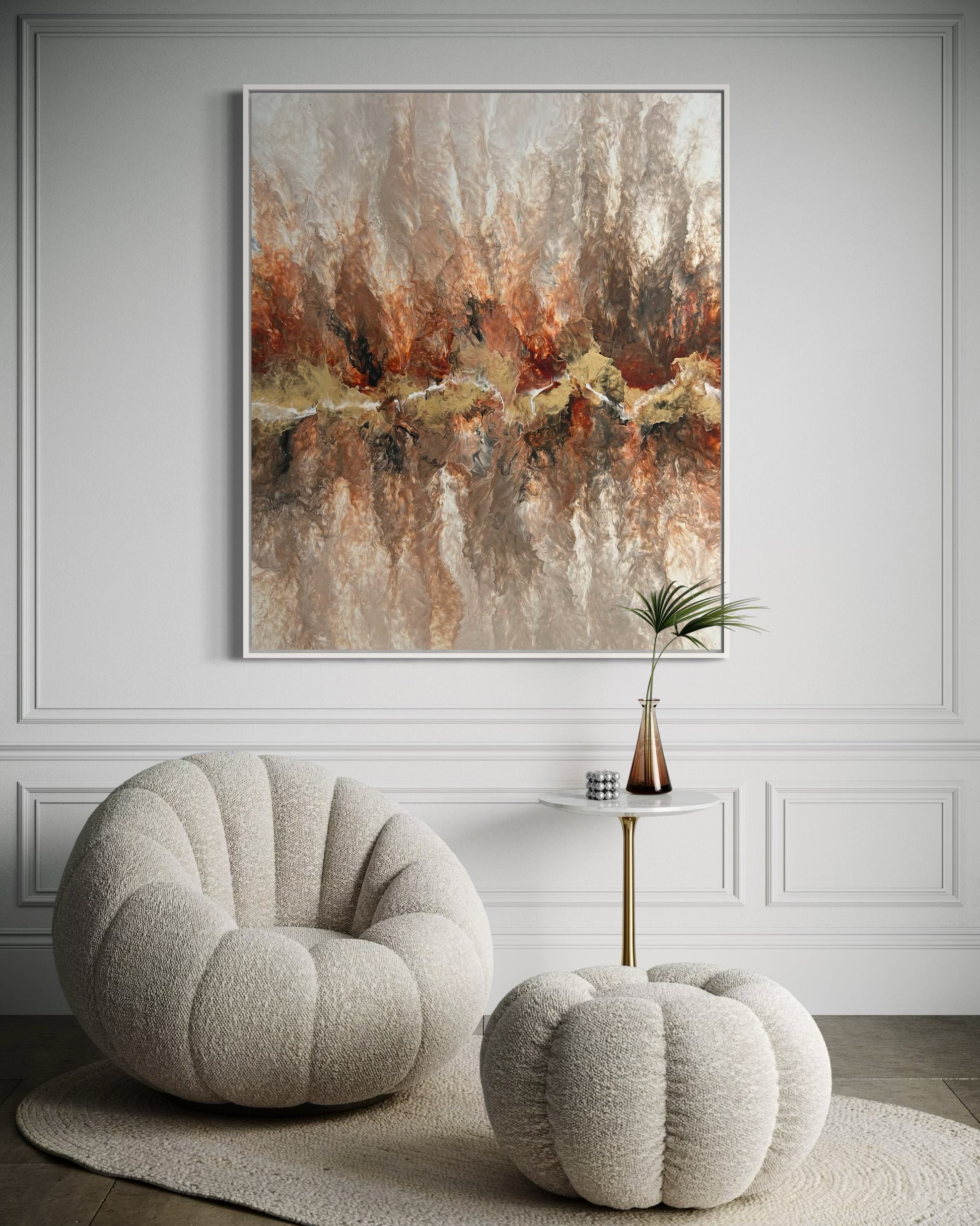 "Fiery Raw" - Canvas Print