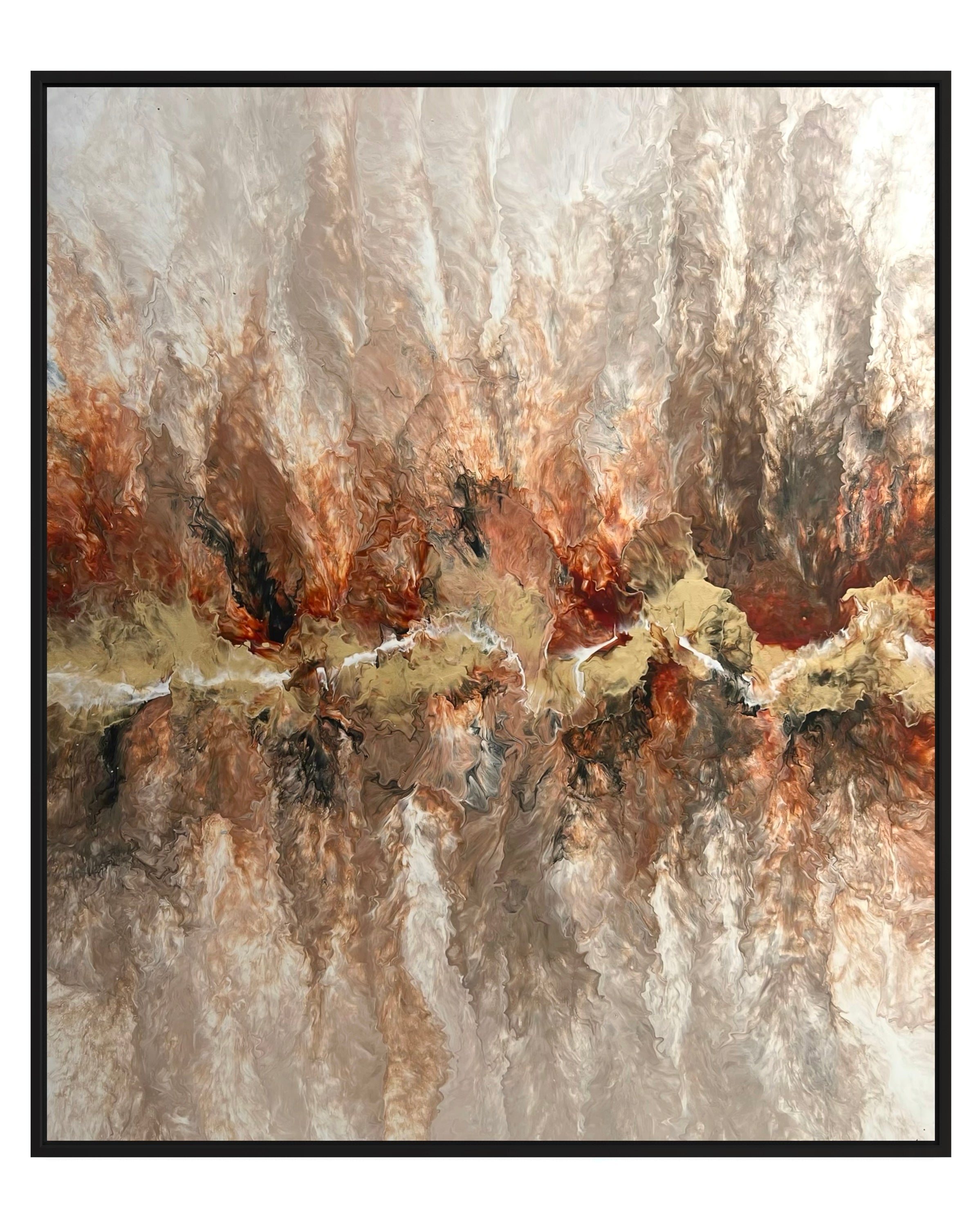 "Fiery Raw" - Canvas Print