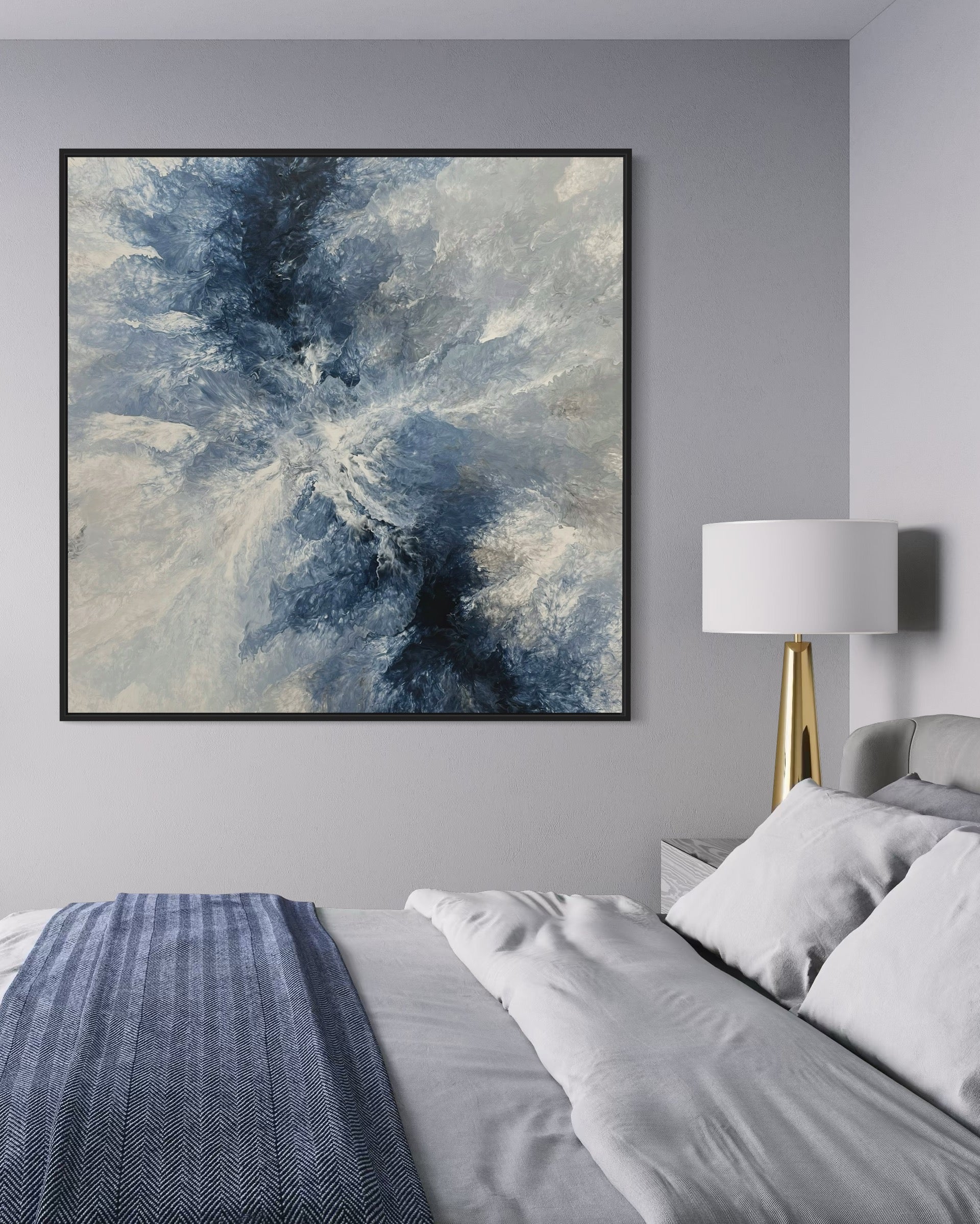 "Ocean Navy" - Canvas Print