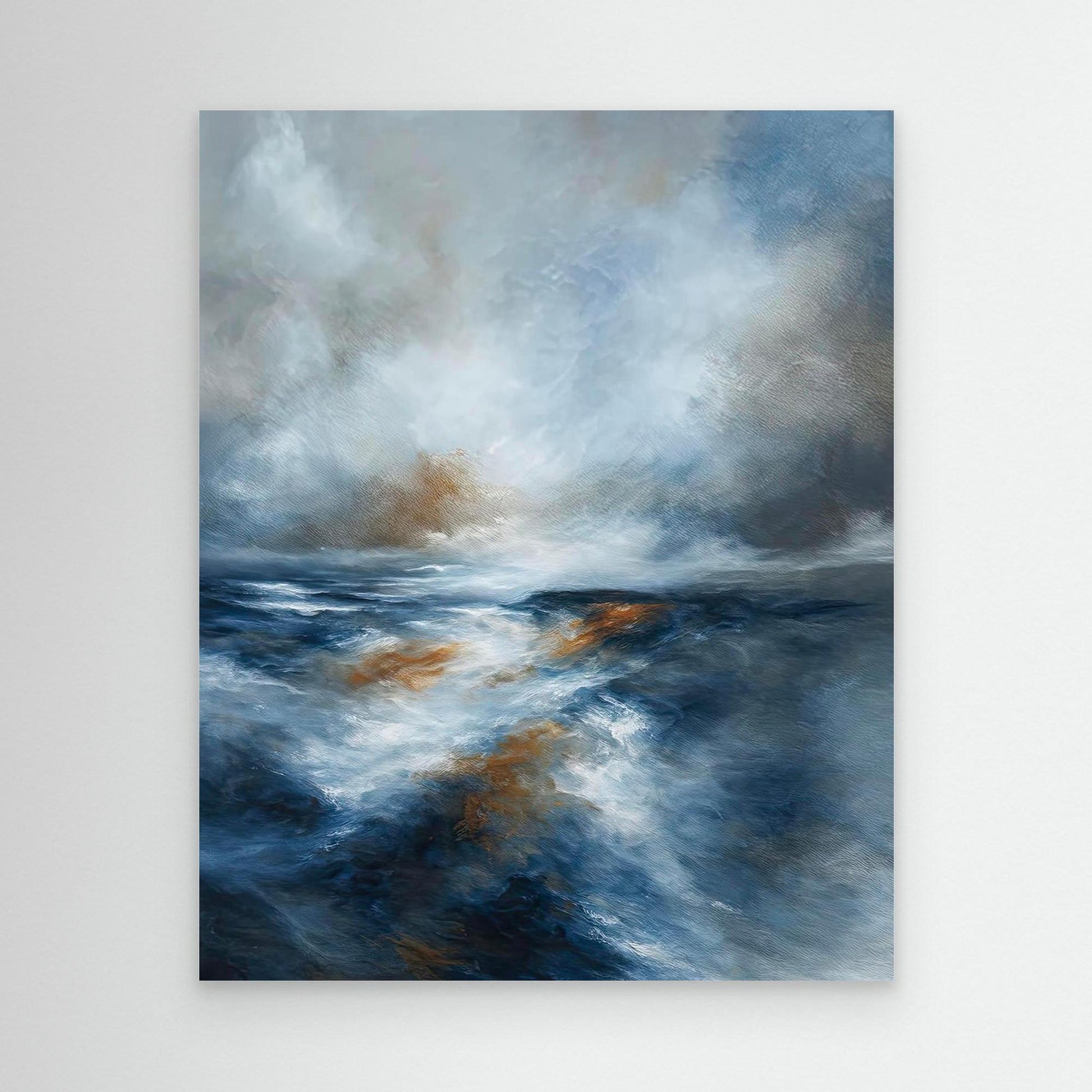 "West Ocean Blues" Canvas Print