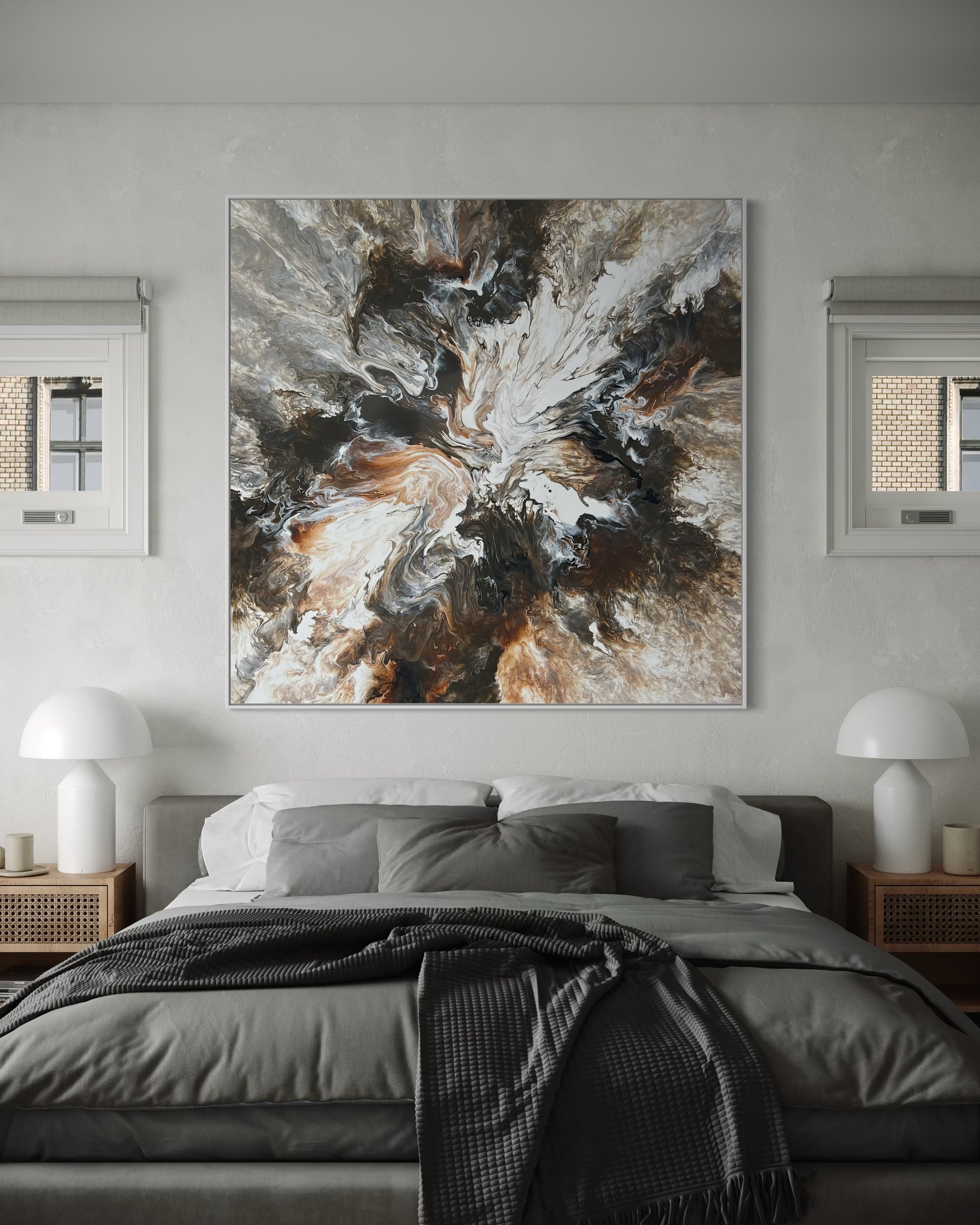 "Cappuccino Burst" - Canvas Print