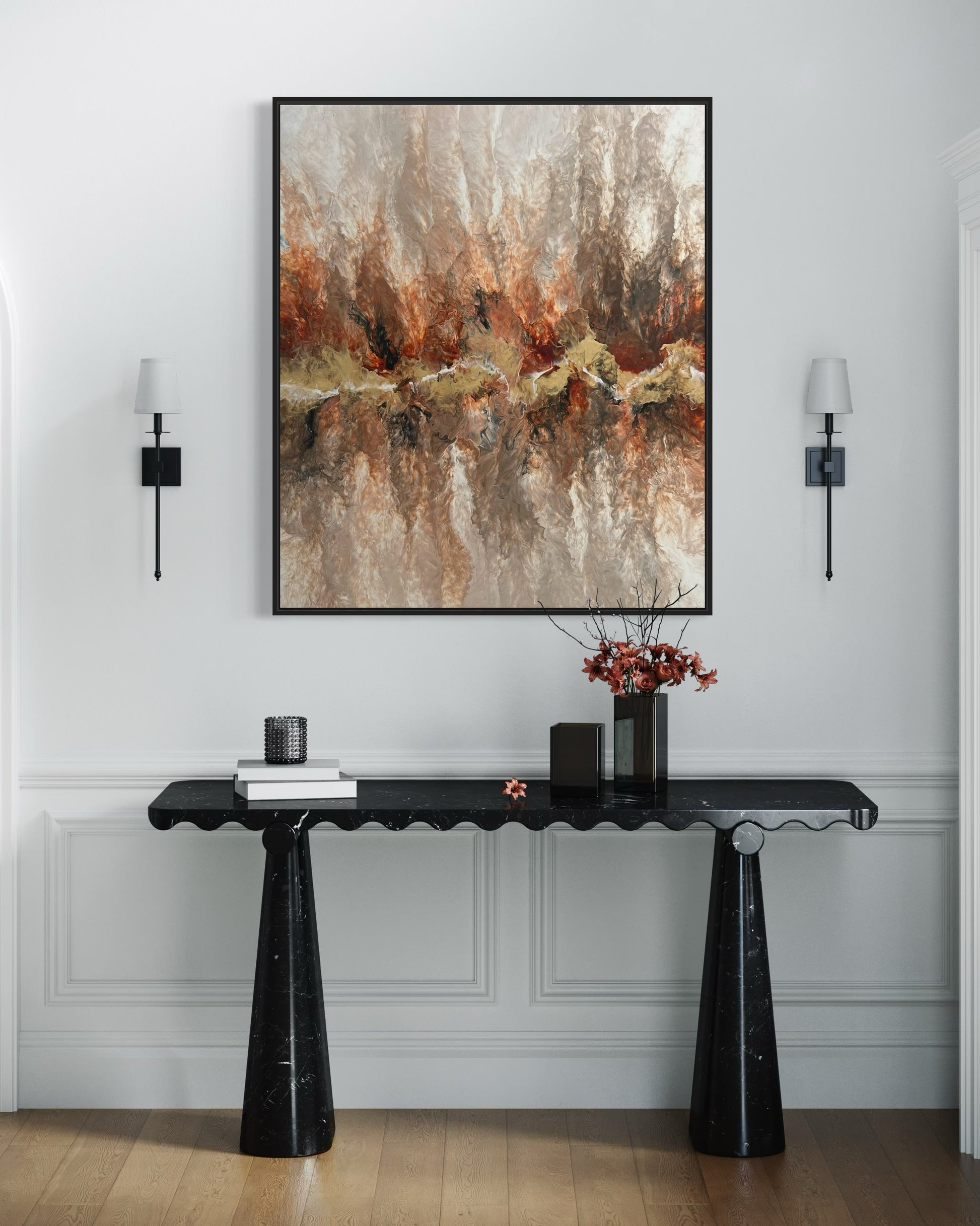 "Fiery Raw" - Canvas Print