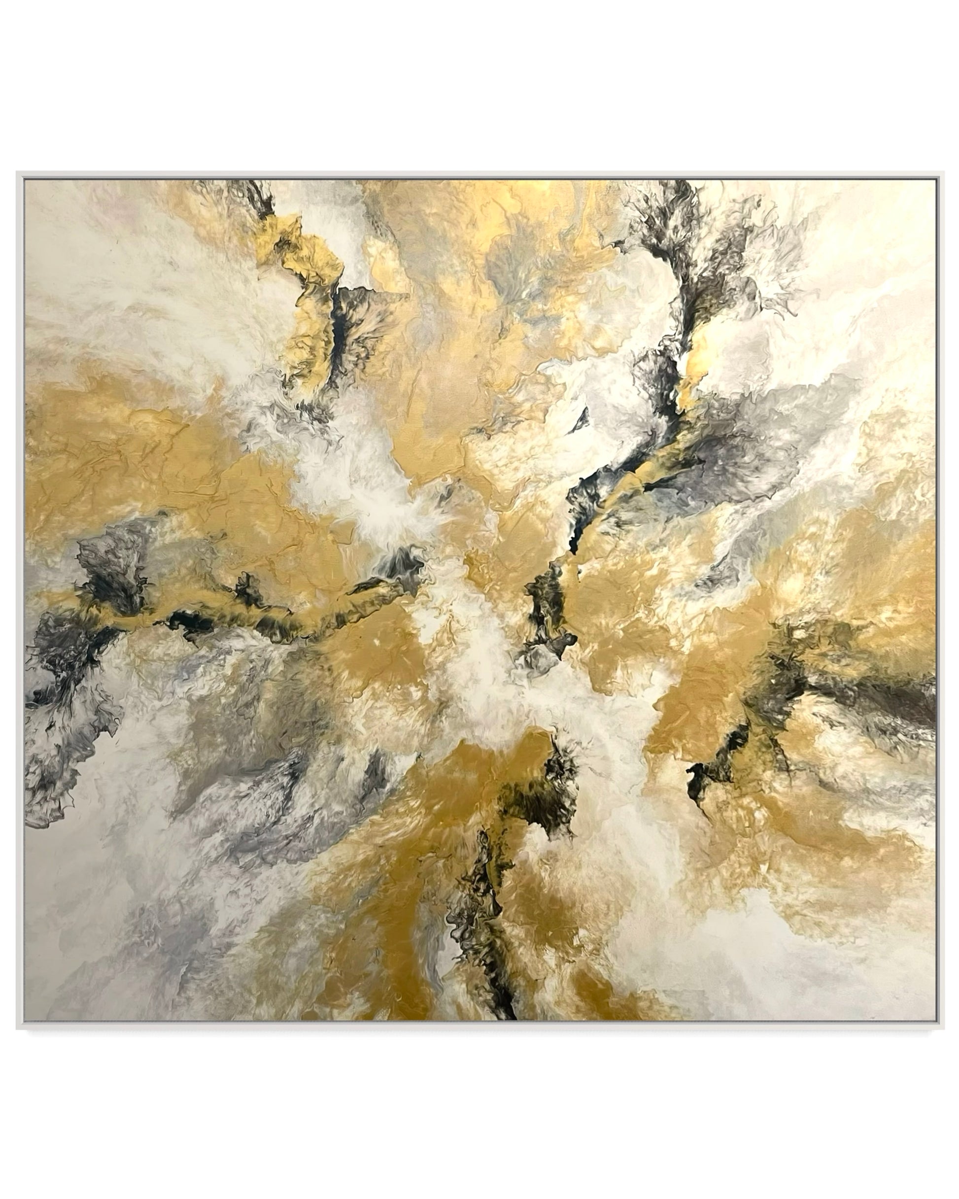 "Golden Twist" - Canvas Print