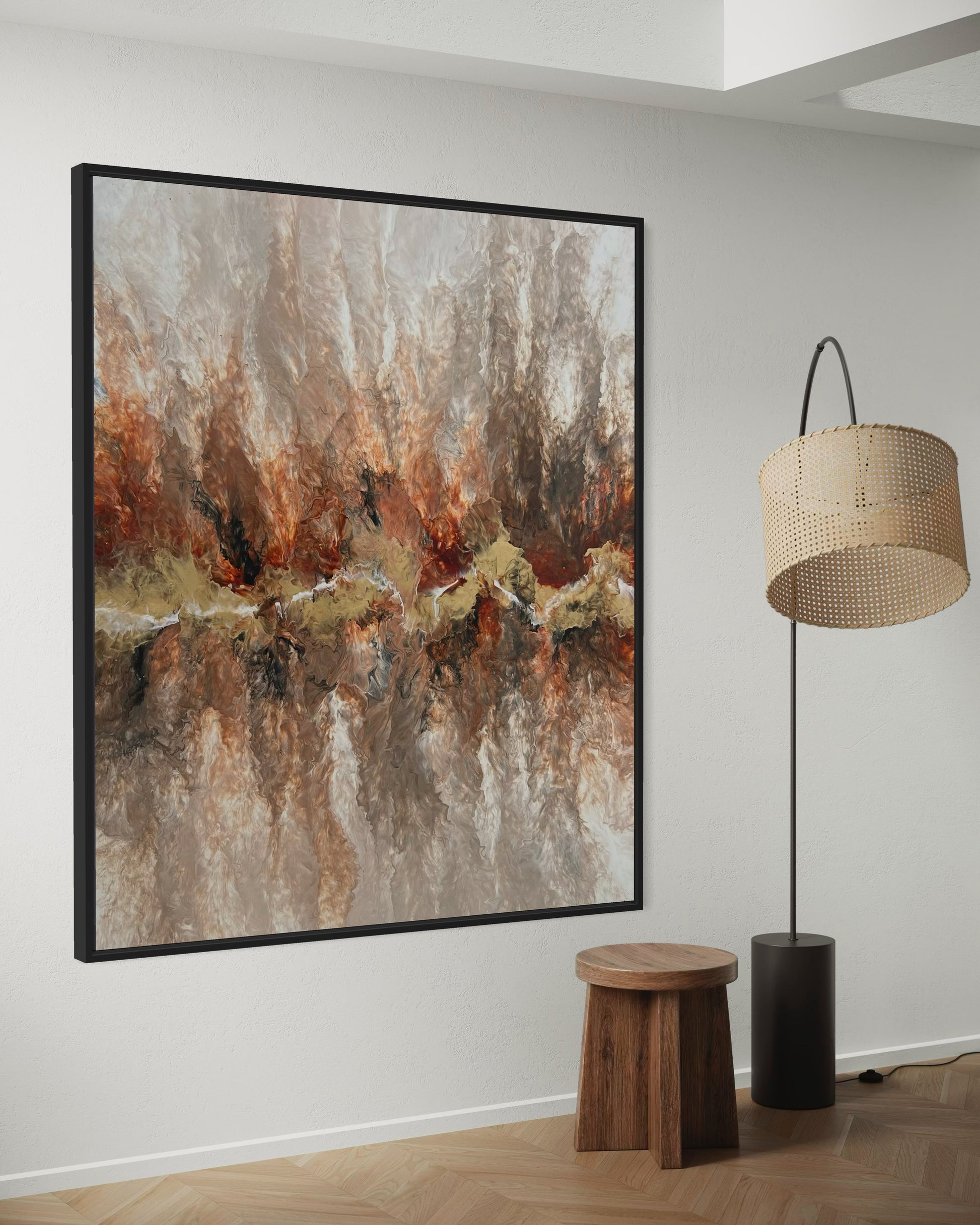 "Fiery Raw" - Canvas Print