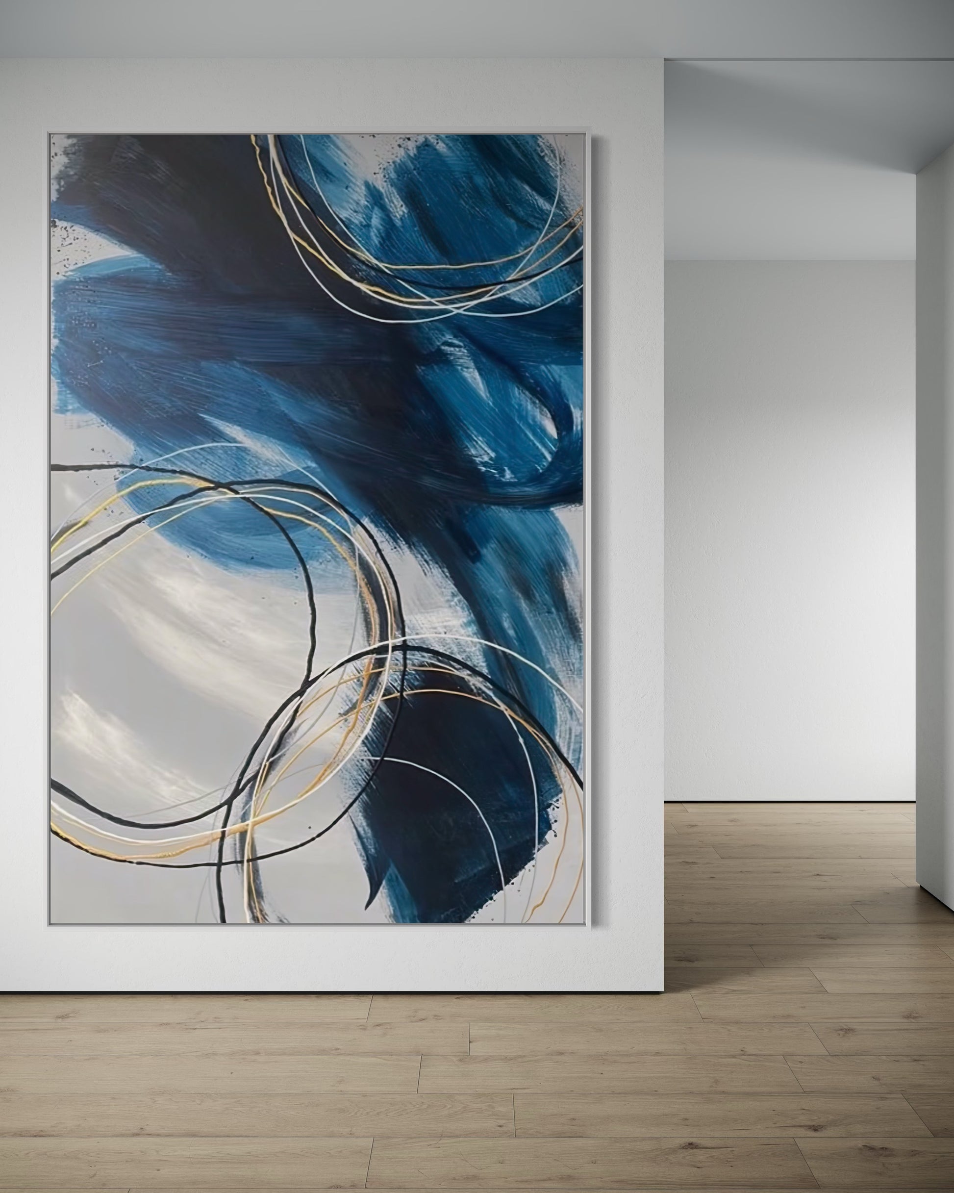 "Blues Wash" - Canvas Print