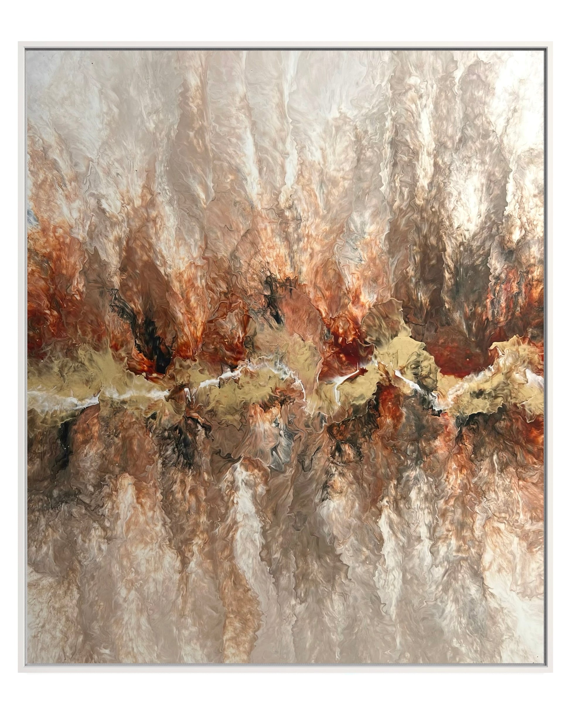 "Fiery Raw" - Canvas Print