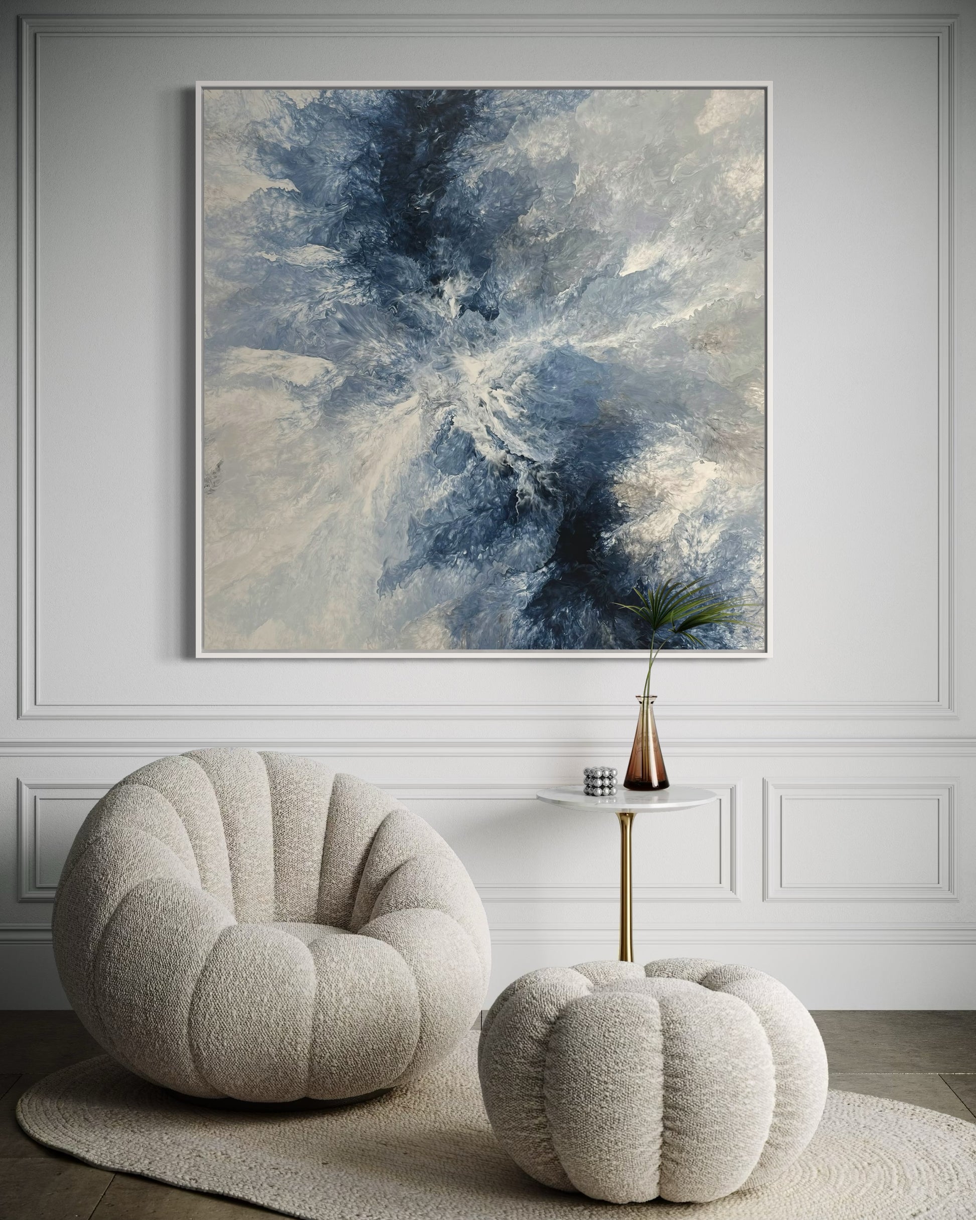 "Ocean Navy" - Canvas Print