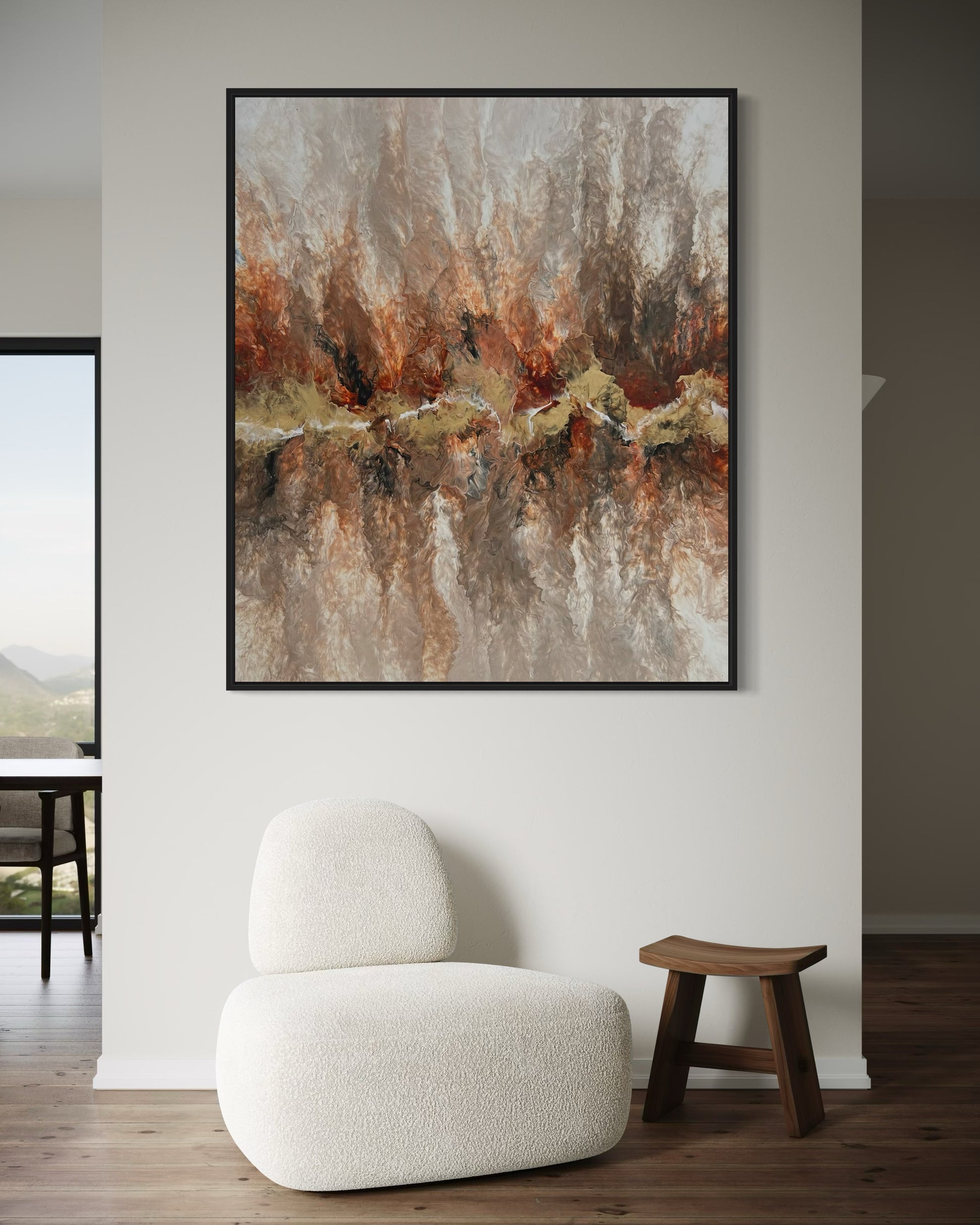 "Fiery Raw" - Canvas Print