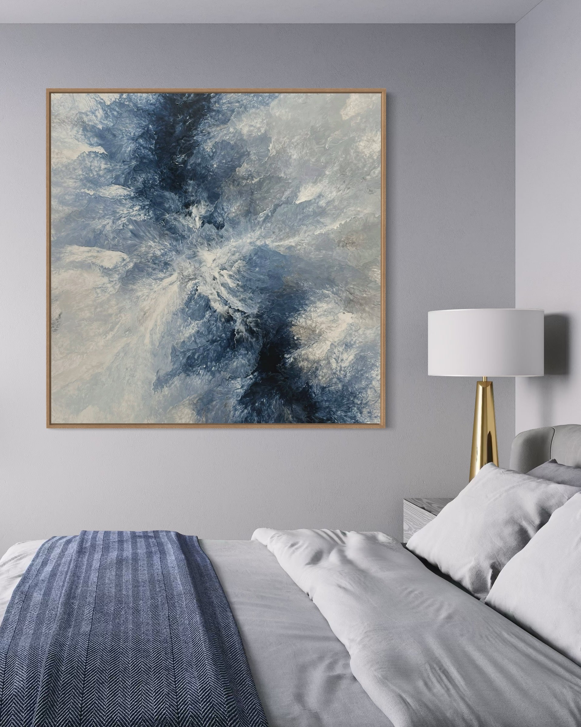 "Ocean Navy" - Canvas Print