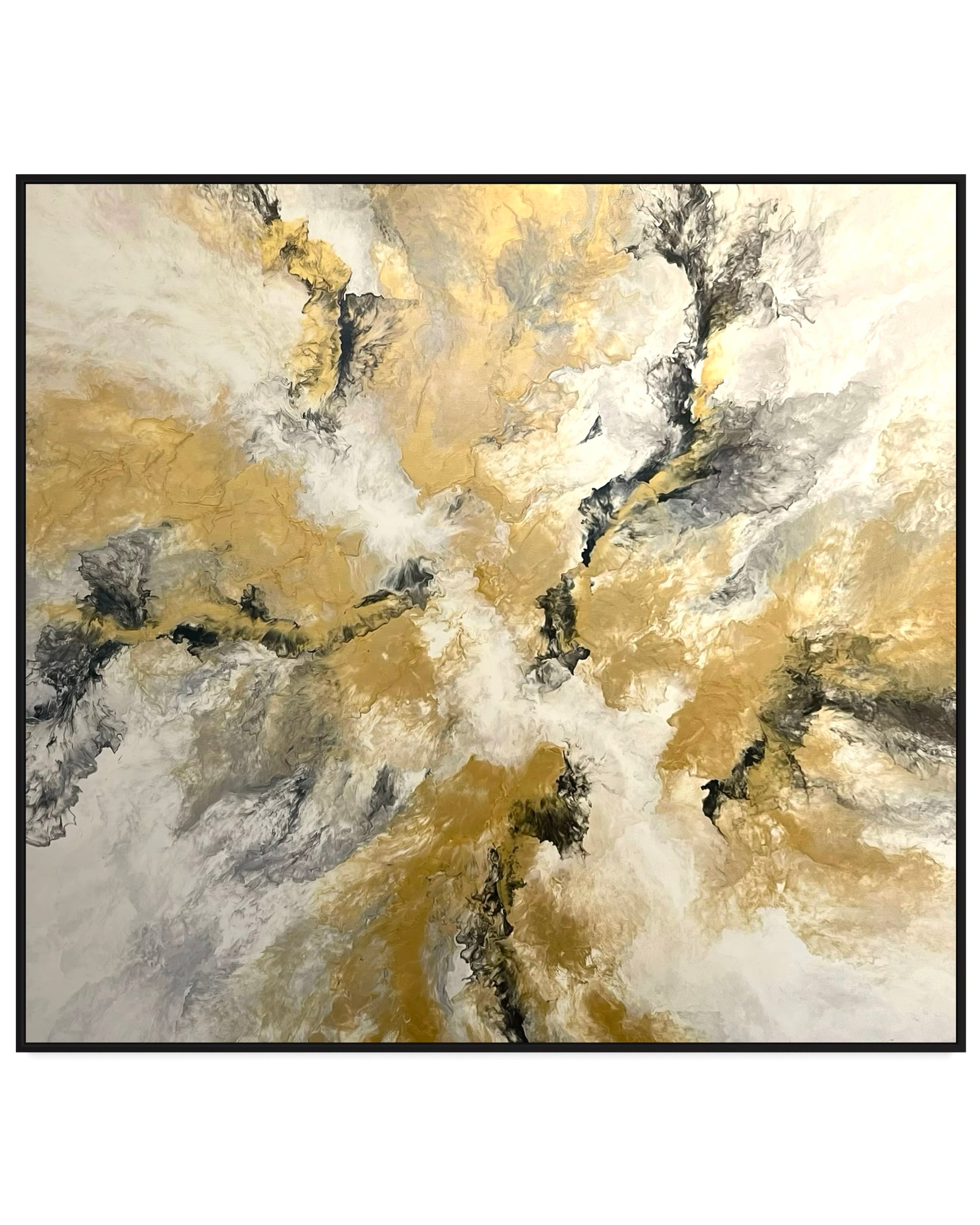 "Golden Twist" - Canvas Print