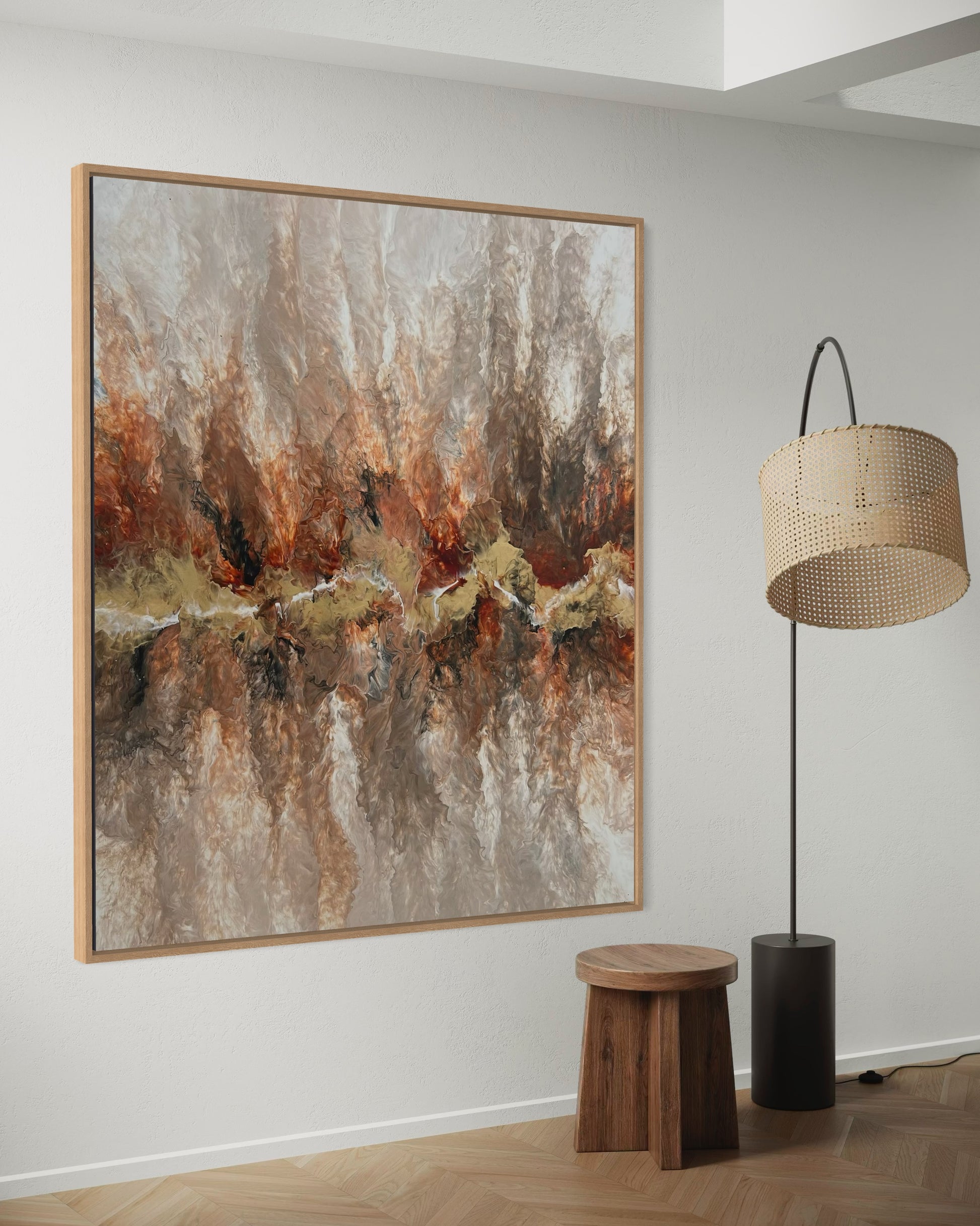 "Fiery Raw" - Canvas Print