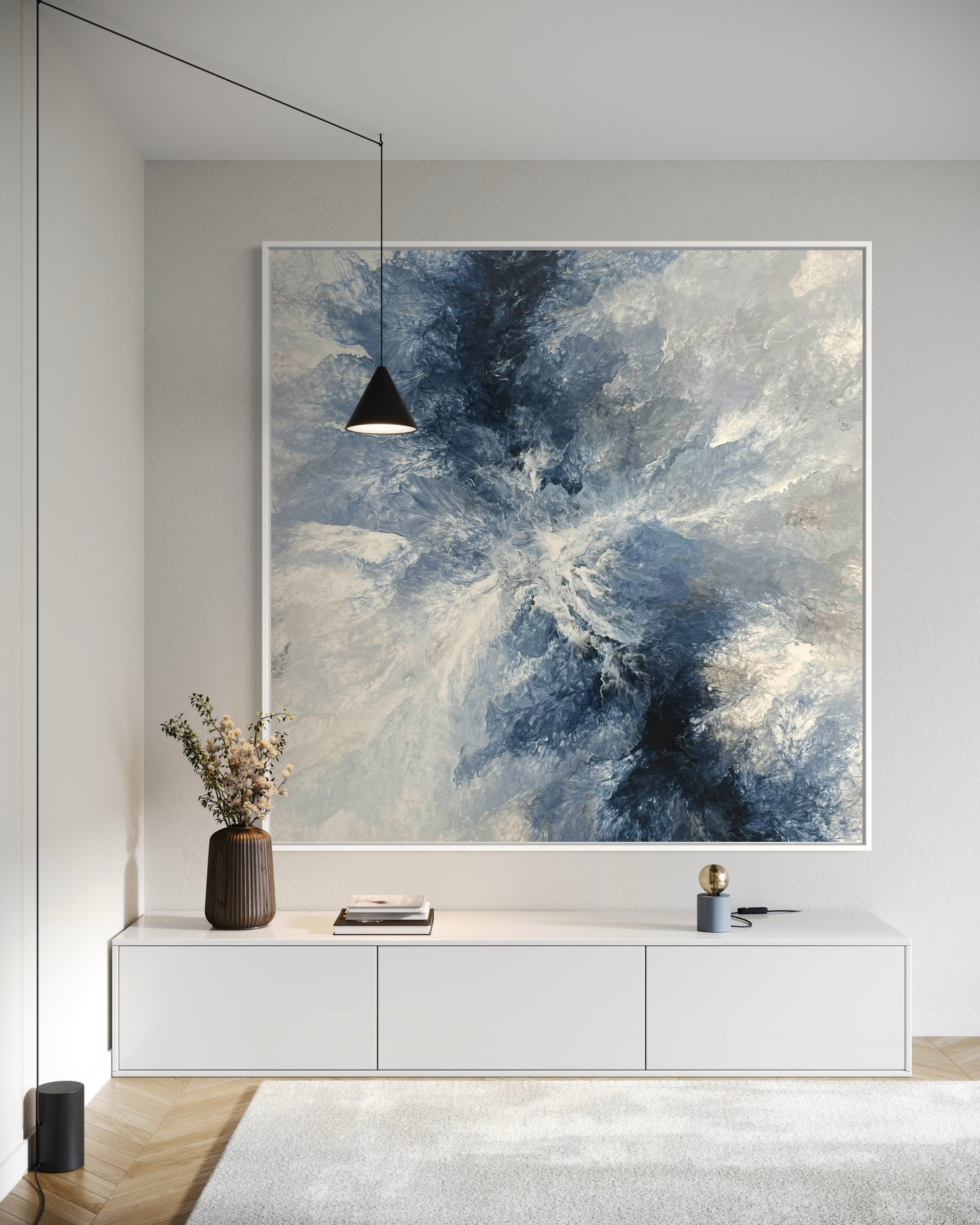 "Ocean Navy" - Canvas Print