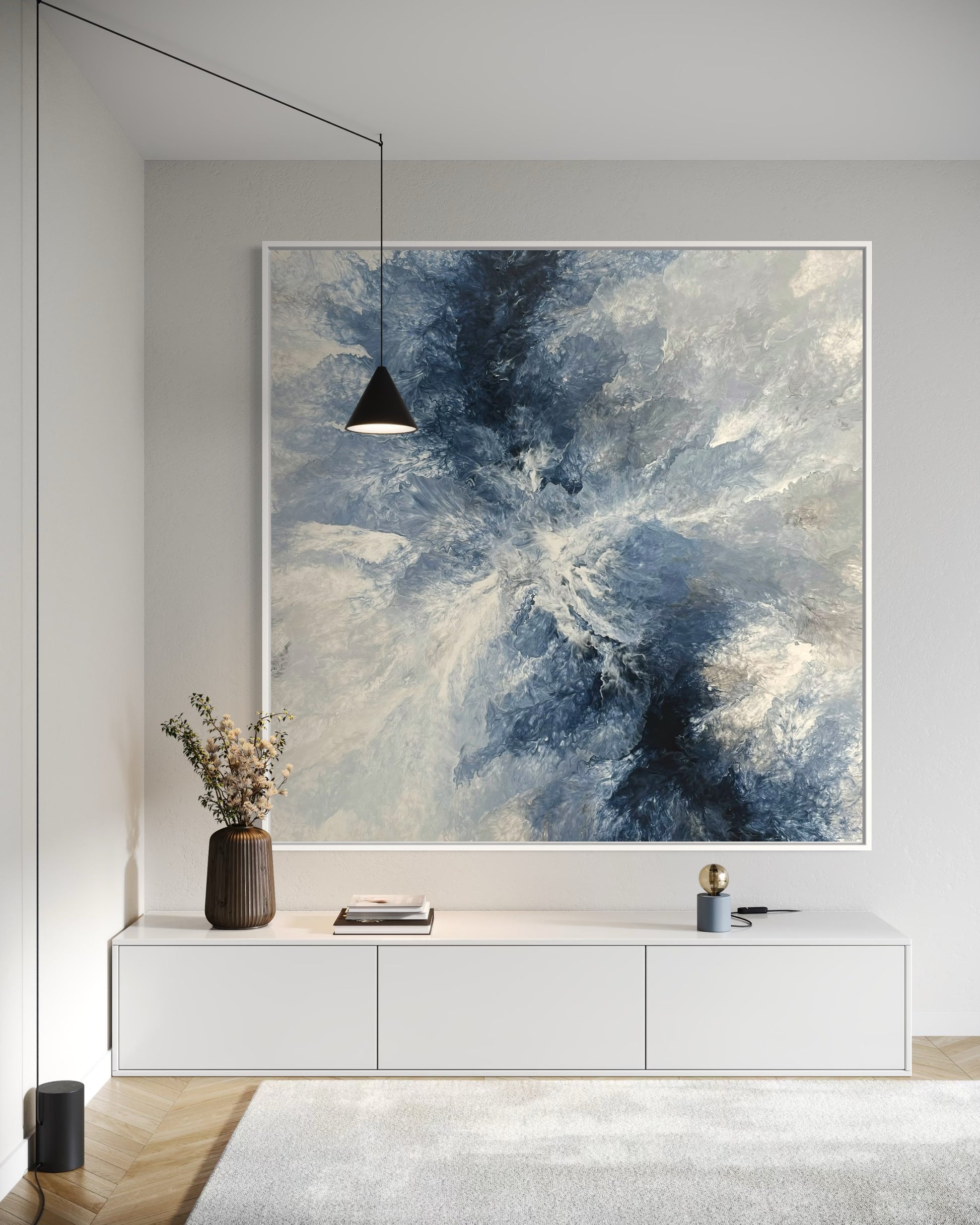 "Ocean Navy" - Canvas Print