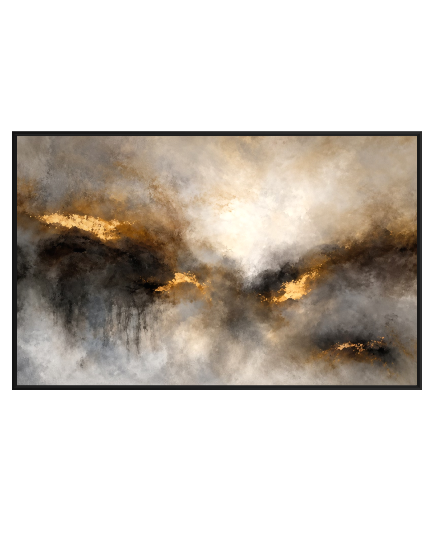 "Gilded Storm" Canvas Print