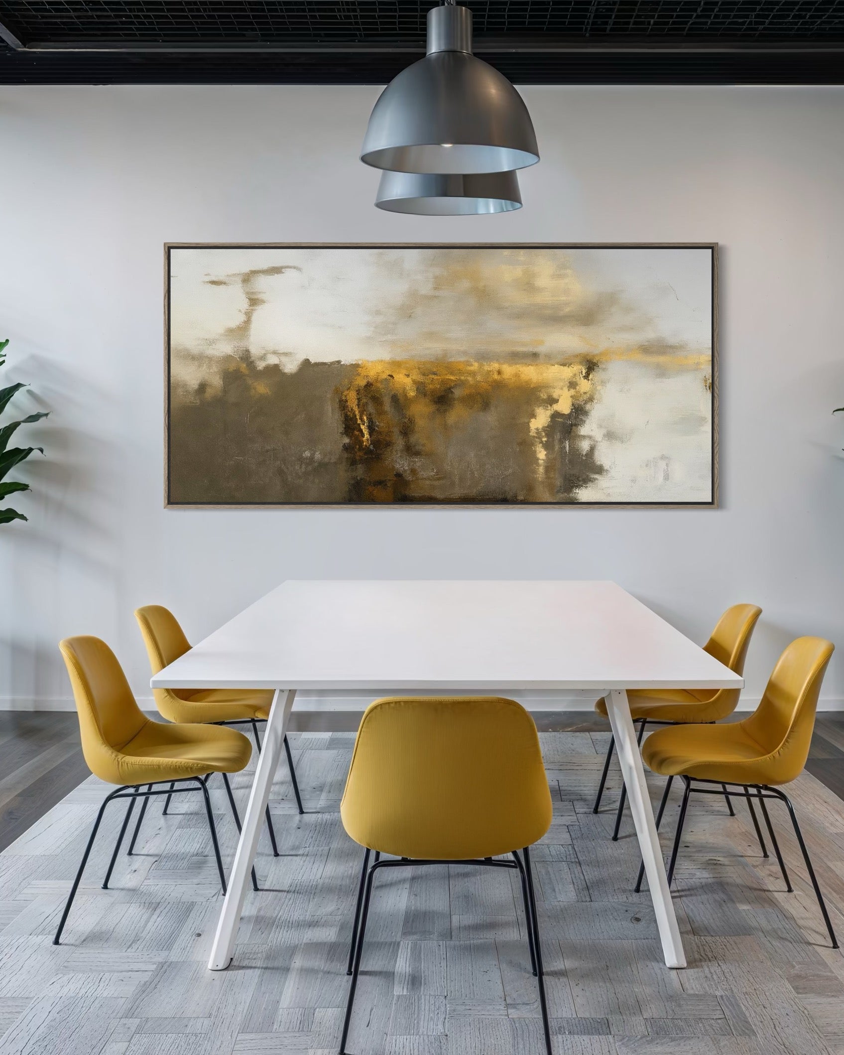 "Staggered Gold" Canvas Print