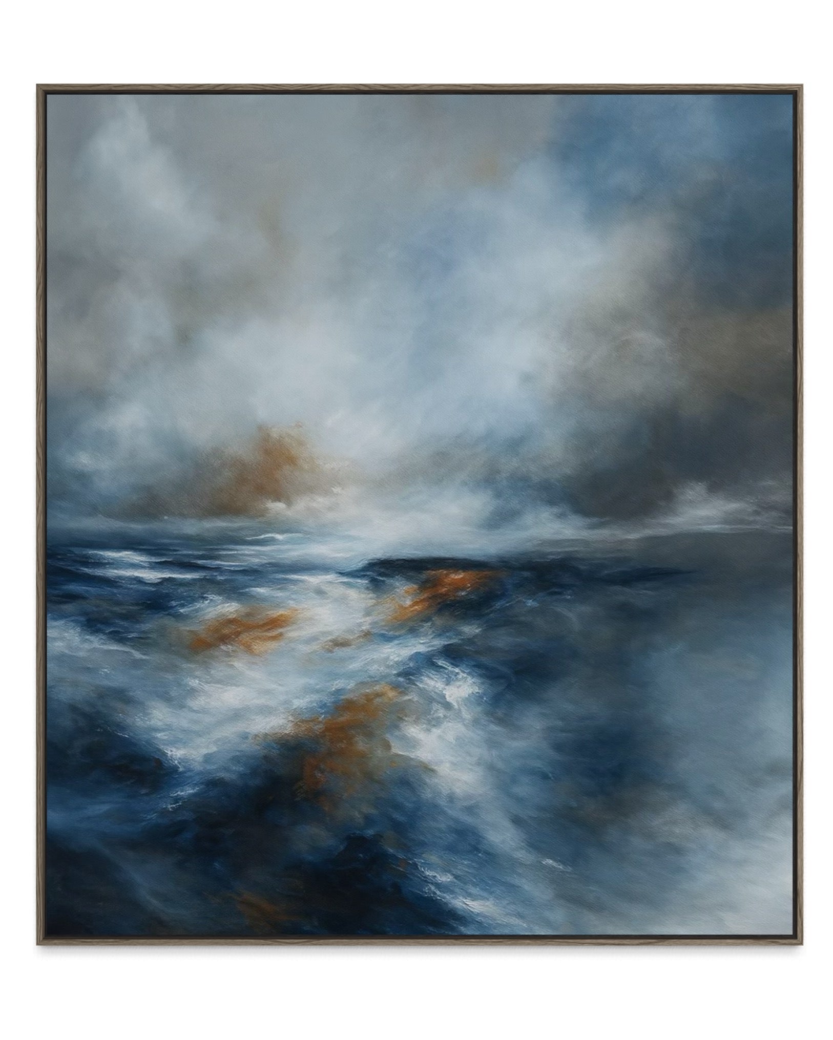 "West Ocean Blues" Canvas Print