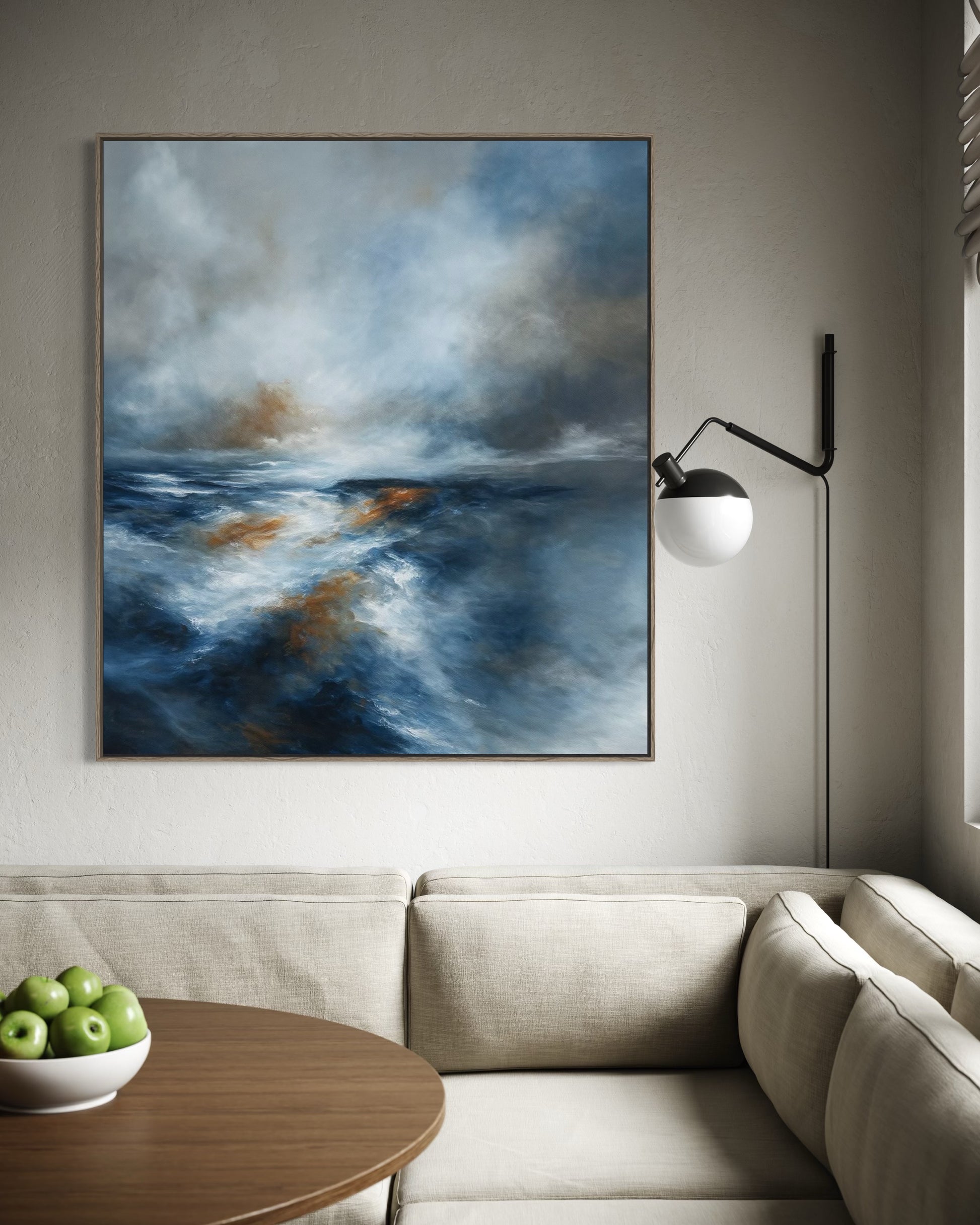 "West Ocean Blues" Canvas Print
