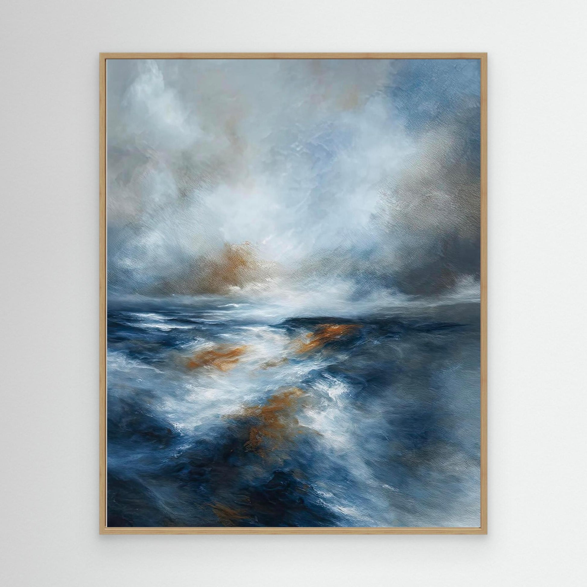"West Ocean Blues" Canvas Print
